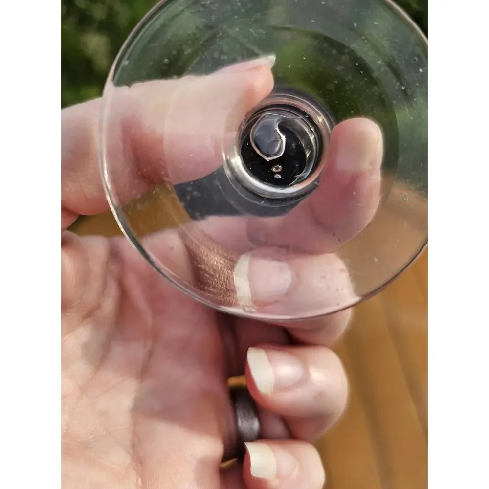 Vintage Olive Green Etched Glass Small Footed Bud Vase